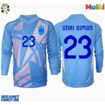 Španjolska Unai Simon #23 Golmanski Domaci Dres EP 2024 Dugi Rukav